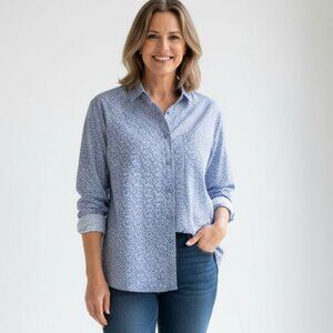 Tilley X Liberty of London 100% Cotton Button Down Shirt Size XL